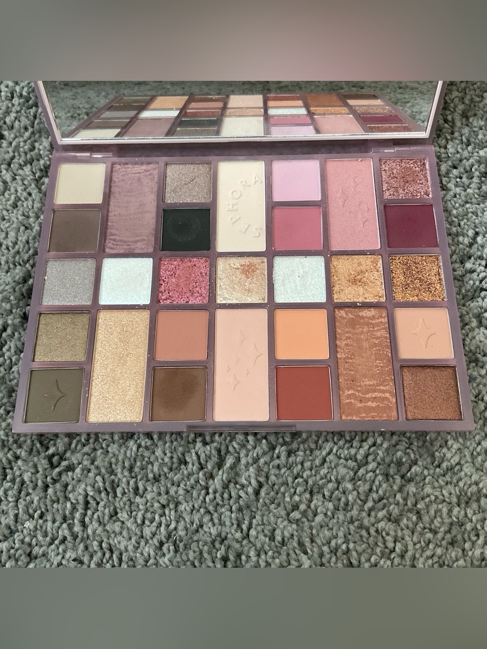 Sephora Metallic Silver Eyeshadow Palette Backing